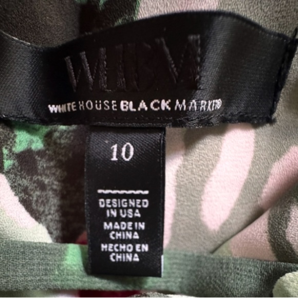 White House Black Market Floral Sleeveless Pleated Bust Dress Wedding Guest - Picture 16 of 16